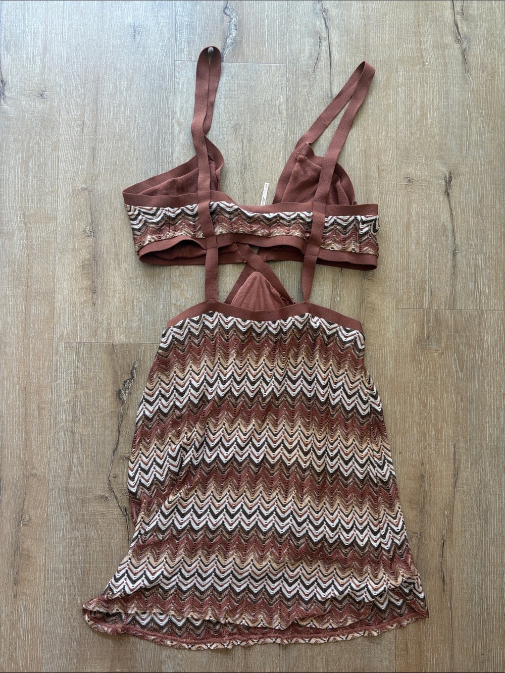 Free People Summer Crochet Cut Out Mini Dress - Picture 3 of 5